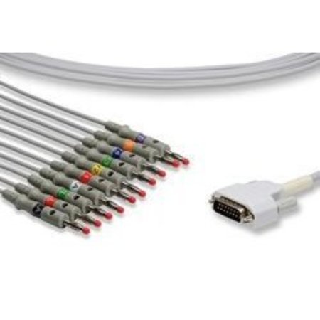 ILB GOLD Replacement For Nihon Kohden, Ecg-9130K Direct-Connect Ekg Cables ECG-9130K DIRECT-CONNECT EKG CABLES